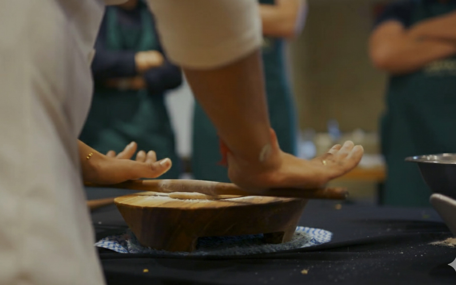 Indian bread preparation at Namaste Cookery School